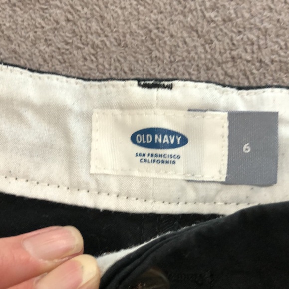 OLD NANY BLACK 3’ SHORTS WITH POCKETS  SIZE 6 - Picture 3 of 5